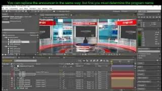 After Effects element3d virtual studio set Tutorial 1