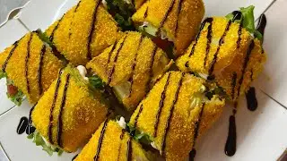 Роллы из кабачков без жарки😍Кабачкидан тіскебасар😋