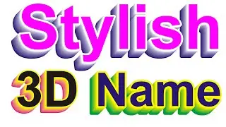 How to write 3d styles text in coreldraw | 12 x7 stylish name | 3d name | by dev | CK
