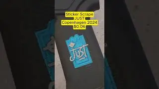 JUST Copenhagen 2024 sticker scrape 