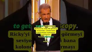 Mel Gibson Ricky Gervais'le dalga geçiyor | Mel Gibson roasts Ricky Gervais