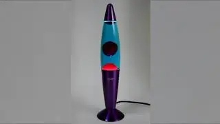Лава-лампа 35 см Amperia Rocket розово синяя