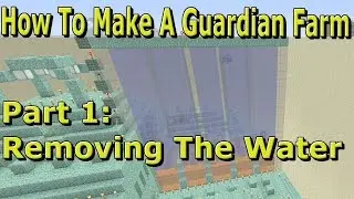 Minecraft: How To Make A Guardian Farm On Console Part 1