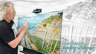 Hand Coloring B&W Photo of Stairway to Heaven with Marshall Photo Oils
