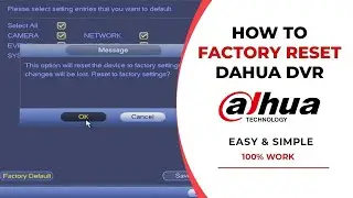 How To Factory Reset Dahua DVR | TecHub