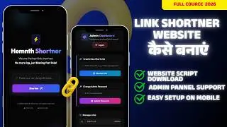 Link Shortener Website Kaise Banaye 🔗💰 | Earn Money + Free Script Guide | hemnthapps