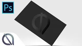 How to make Black embossed business card mockup (download link) - Tutorial - Photoshop