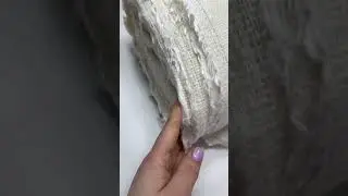 Видеообзор мешковина льняная для декора.