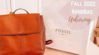 Fall 2022 Handbag Unboxing | Fossil Clair Backpack | National Handbag Day #wimb #unboxing