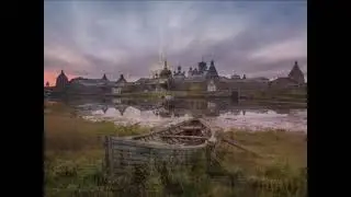 Прячет ночь в седой осинник