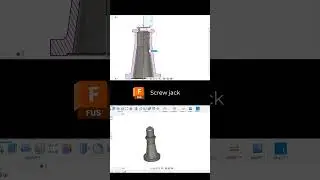Screw Jack 3D modeling | Fusion 360 |speed run 