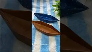 Origami paper boat