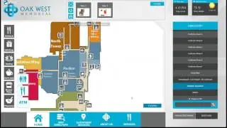 Wayfinding Digital Signage with 2D Map