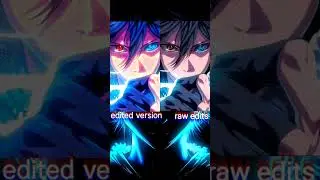edited video vs raw video °which one is better #anime #edits #demonslayer