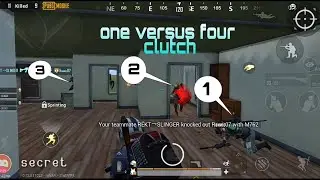 pubg Mobile 1 vs 4 clutch | Pubg Mobile | pubg mobile best playing