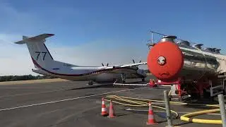 Bombardier d’eau DASH incendie Baugé-en-Anjou (Maine-et-Loire)