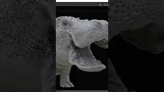 Hippo in 3ds max with only Vray Displacement map! Short Video.