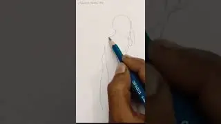 how to draw a girl easily ॥ #art #drawing #shorts #easy