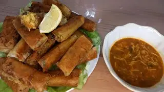 Cigare au poulet et légumes, un régal !