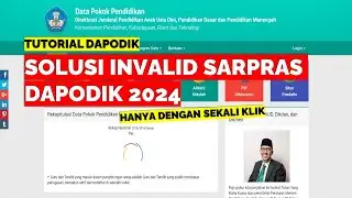 INVALID SOLUTION FOR DAPODIK SARPRAS 2024