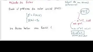 27 Método de euler. Ecuaciones diferenciales ordinarias