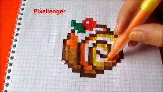 Cake Roll - How to Draw Pixel Art  