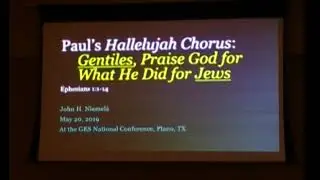 ges2019c01 jniemela Ephesians 1:1-14 Pauls hallelujah chorus