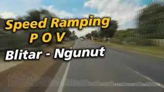 Blitar Ngunut POV Motovlog Speedramping Time Remapping - Stock Video Footage Action Cam