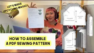 How to Download, Print, Piece Together and Cut a PDF Sewing Pattern 