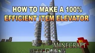 Minecraft - How to make a 100% efficient Item Elevator - Pesterenan