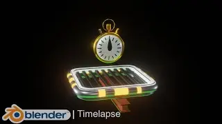 Crash Bandicoot timer | Blender 2.8 Timelapse