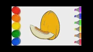 QOVUN rasmini chizish / ҚАУЫН сурет салу / Как нарисовать ДЫНЮ / Hov to draw a MELON