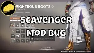 Scavenger Mods Bug