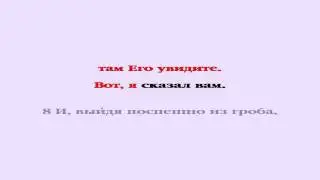 Видеобиблия. Евангелие от Матфея. Глава 28