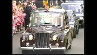 Queen Elizabeth II opens Hopwood Hall College, Rochdale, 1992