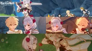 Noelle x Aether hangout moments | Genshin Impact