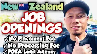 NEW ZEALAND JOB OPENINGS | NO PLACEMENT FEE | LEGIT AGENCY