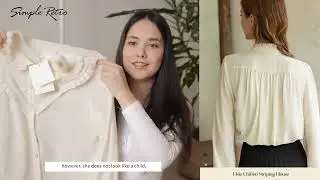2022 A/W Review with @ADELIA | Elsie Chiffon Striping Blouse - Creamy White