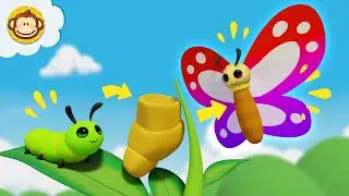 Ulat 🐛 Kupu Kupu 🦋 | Lagu Anak Indonesia Balita | Baba Lili Tata