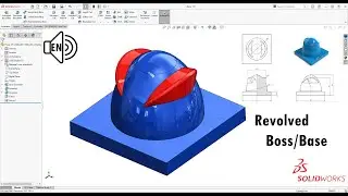 SolidWorks Tutorial 2021! Exercise 135! Revolved Boss/Base step by step! Learn from Home! :D