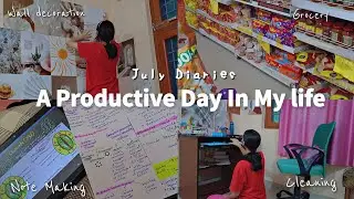 A productive Day in my life 📚 Stationary shopping 🛒 grocery, Desk makeover,🫧 Unboxing 📦