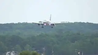 Uneven A319 Landing