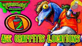 Teenage Mutant Ninja Turtles:Mutants Unleashed  All Graffitis Location Guide 100% True Artist Trophy
