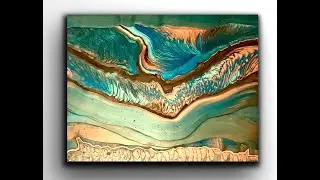 Acrylic Swipe, Acrylic Pour Painting, Art Tutorials Acrylic Ring Pour with Multi Swipes