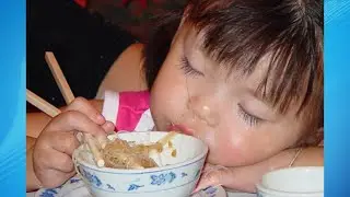 Funny Baby Falls Asleep While Eating 😄