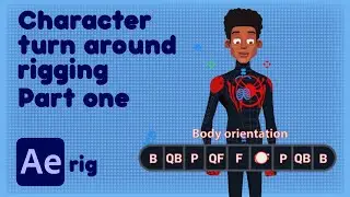 Miles Morales | Spider man | Advance Character rigging tutorial Part 6 | Body rotation | Motion rigs