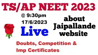 NEET 2023 | JAIPAL LANDE LIVE SESSION ABOUT NEET 2023 Doubts, Competition & Imp Certificates