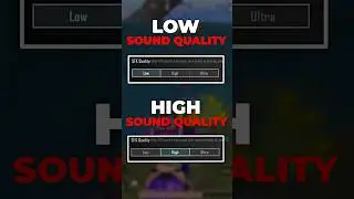 Low vs High vs Ultra Sound Quality | BGMI All New Basic & Advance SETTINGS/CONTROLS | BGMI