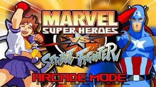 Cyber Akuma Is Sick! | Marvel Super Heroes Vs Street Fighter Arcade Mode