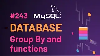 243 MySQL Group By Clause and count sum mix max avg functions | Database MySQL Hindi Tutorials